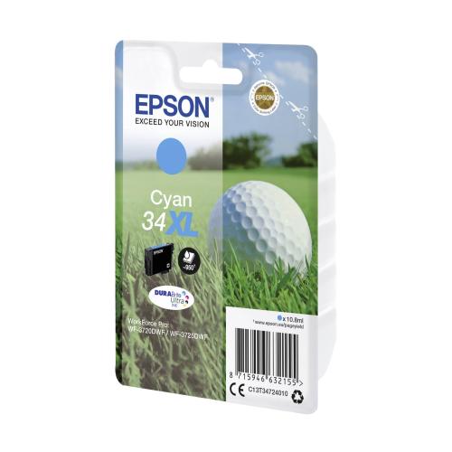 Epson Tintenpatrone cyan DURABrite Ultra Ink 34 XL T 3472