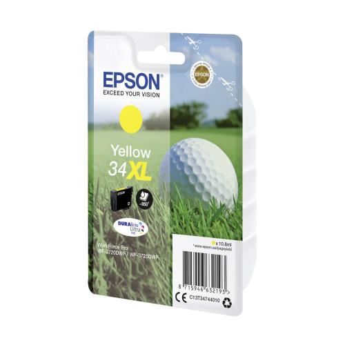 Epson Tintenpatrone yellow DURABrite Ultra Ink 34 XL T 3474