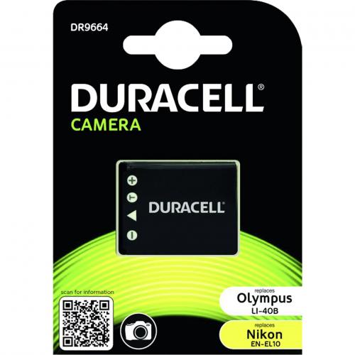 Duracell Li-Ion 700 mAh für Olympus Li-40B Nikon EN-EL10