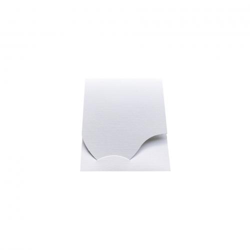 1x100 Daiber Passbildmappen Wave weiß Leinenkarton          16019