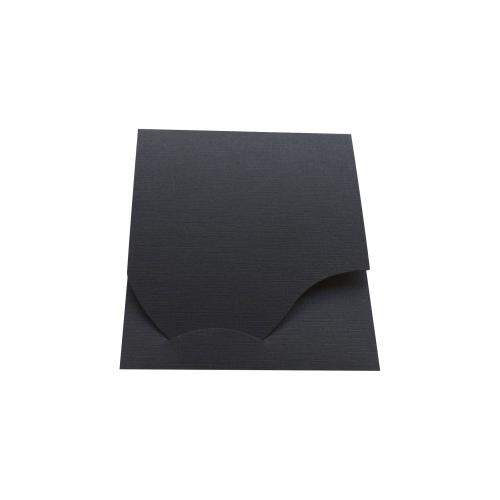 1x100 Daiber Passbildmappen Wave schwarz Leinenkarton       16020