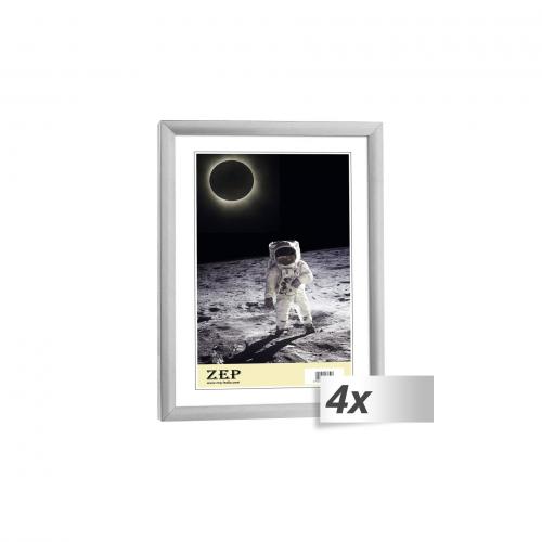 4x1 ZEP New Easy silber  21x29,7 DIN A4 Kunststoff Rahmen    KL11