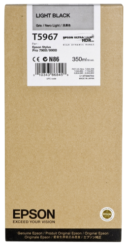 Epson Tintenpatrone light black T 596  350 ml       T 5967