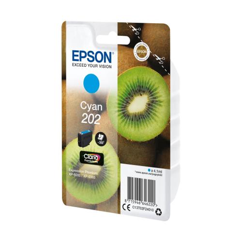 Epson Tintenpatrone cyan Claria Premium 202        T 02F2
