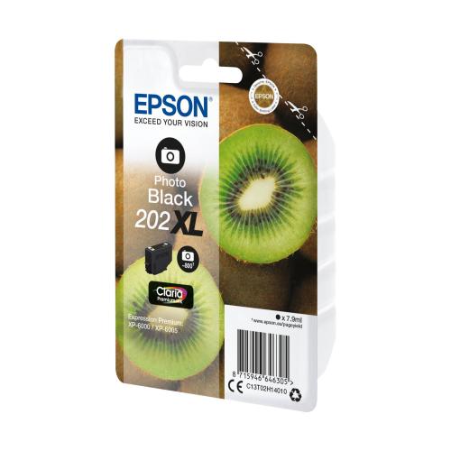 Epson Tintenpatrone photo black Claria Premium 202 XL     T 02H1