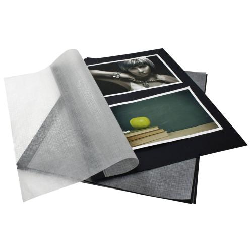 Goldbuch Fotokarton schwarz DIN A4 mit Pergamyn 20 Blatt   83006