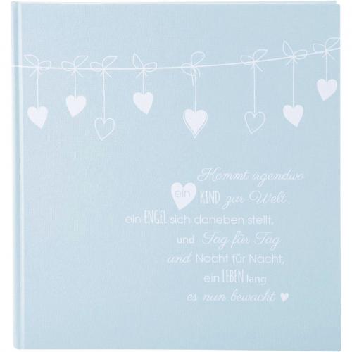 Goldbuch Poetry blue       30x31 60 weiße Seiten Babyalbum  15131