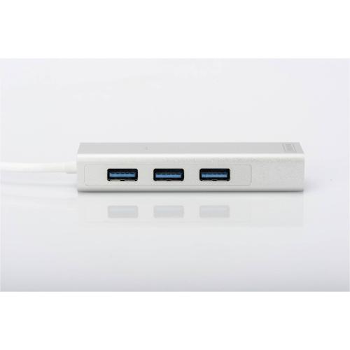 DIGITUS USB 3.0 3-Port Hub & Gigabit LAN-Adapter