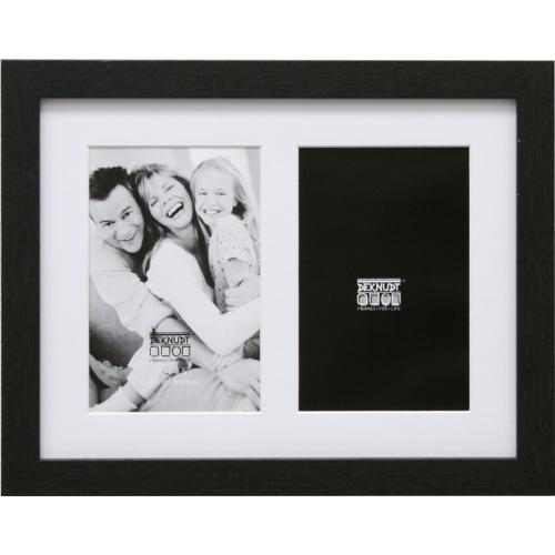 Deknudt S66KA2 Galerie   2x13x18 Holz schwarz mit Passepartout