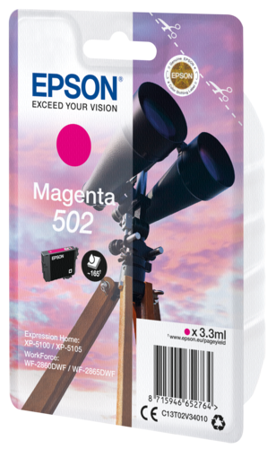 Epson Tintenpatrone magenta 502                       T 02V3