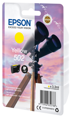 Epson Tintenpatrone yellow 502                       T 02V4