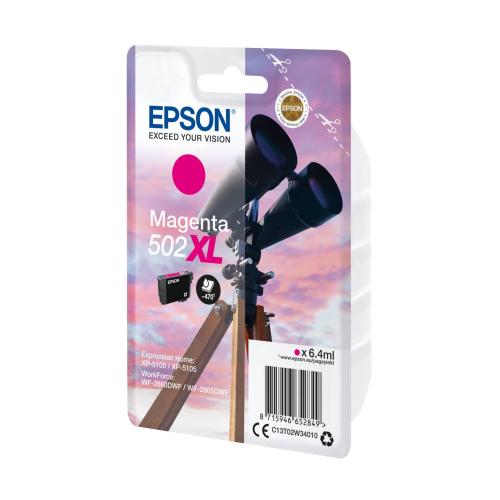 Epson Tintenpatrone magenta 502 XL                    T 02W3