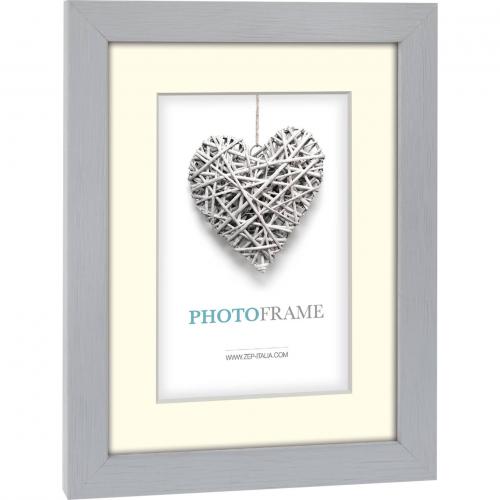 ZEP Regent 2 Passepartout  13x18 Holz Bilderrahmen grau    V32572