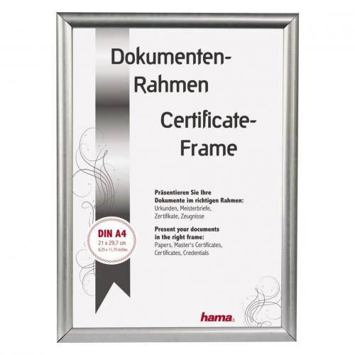 Hama Madrid silber       21x29,7 Kunststoff DIN A4          66842
