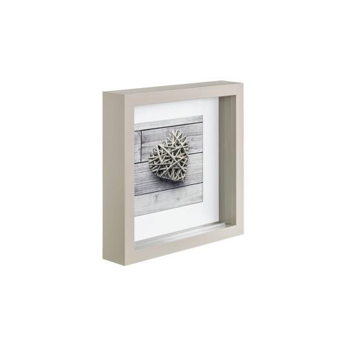 Hama Scala 3D taupe        23x23 Portrait Holz Passepartout 59778