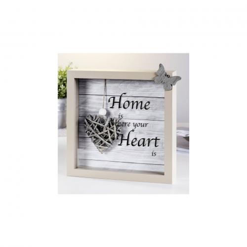 Hama Scala 3D taupe        23x23 Portrait Holz Passepartout 59778