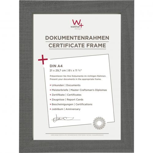 Walther Home DIN A4      21x29,7 Holz grau                 HO130D