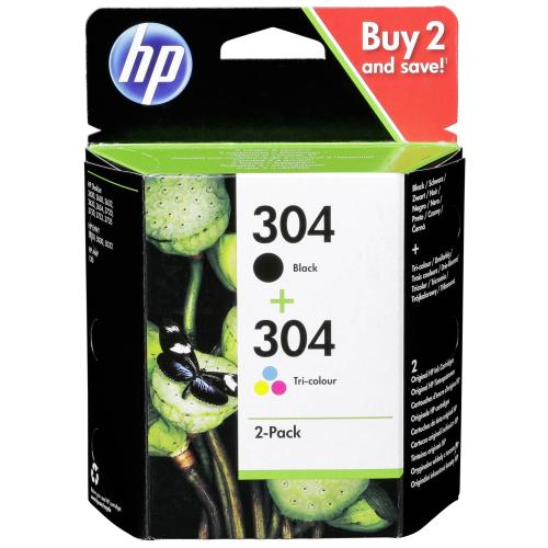 HP 3JB05AE Tintenpatronen schwarz/3-farbig No. 304