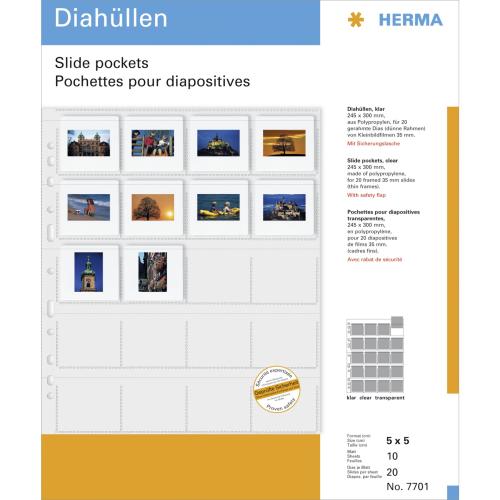 Herma Diahüllen 5x5 10 Blatt klar                        7701