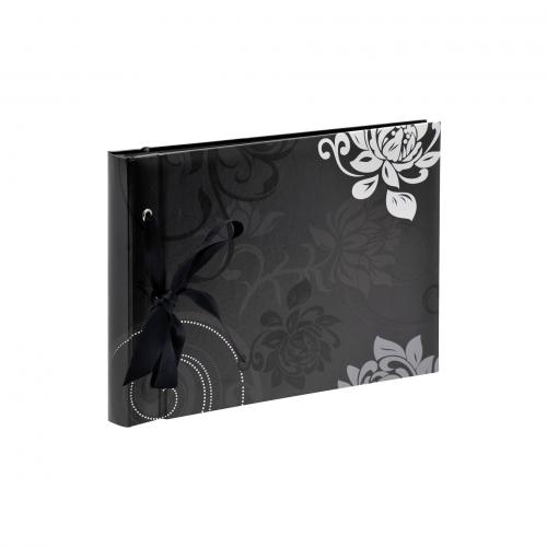Walther Grindy schwarz   23,5x16 40 schwarze Seiten Buch   FA200B