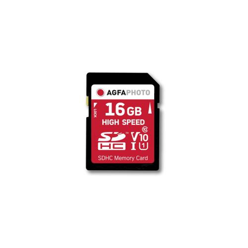 AgfaPhoto SDHC Karte        16GB High Speed Class 10 UHS I U1 V10