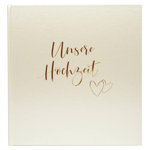Goldbuch Herzklopfen       30x31 60 weiße Seiten Hochzeit   08174