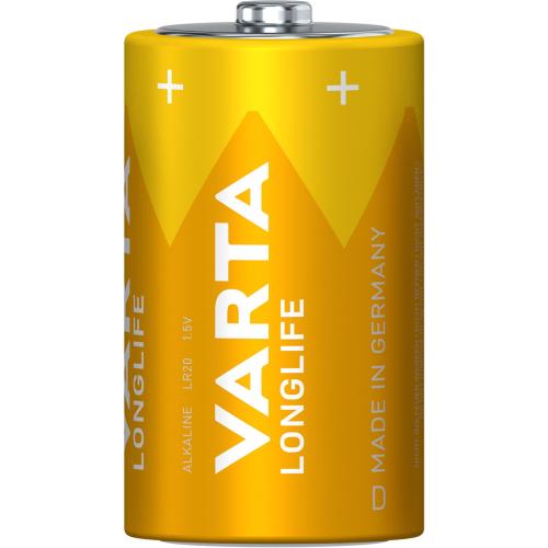 1x2 Varta Longlife Extra Mono D LR 20