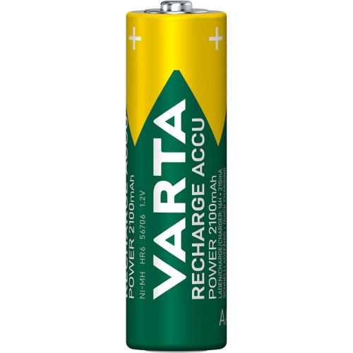 1x2 Varta Rechargeable Accu AA Ready2Use NiMH 2100 mAh Mignon