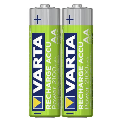 10x2 Varta Rechargeable Accu NiMh 2100 mAh Mignon VPE Innenk.