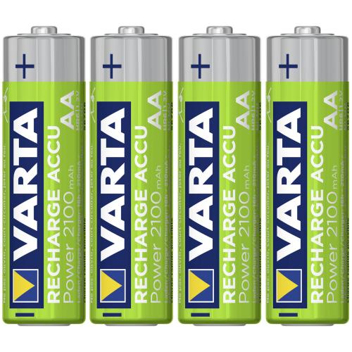 10x4 Varta Rechargeable Accu NiMh 2100 mAh Mignon VPE Innenk.