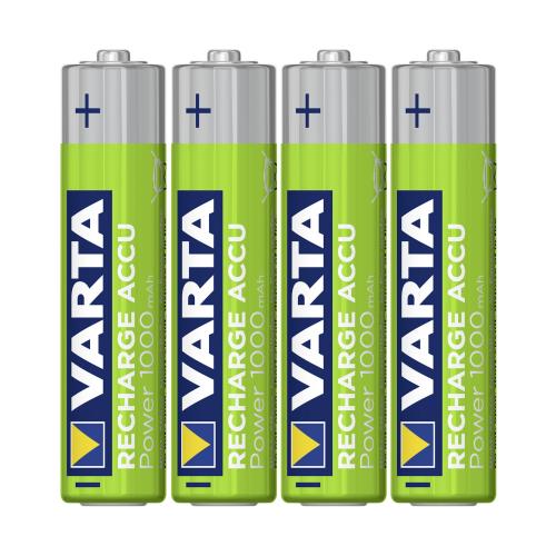 50x4 Varta Rechargeable Accu NiMh 1000 mAh Micro VPE Masterk.