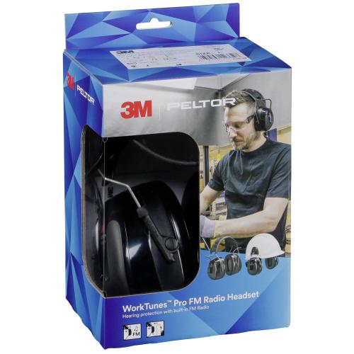 Peltor WorkTunes Pro FM Radio Headset Helmvariante