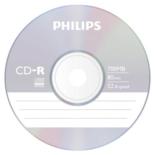 1x10 Philips CD-R 80Min 700MB 52x JC