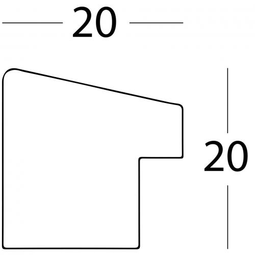 Walther Fiorito eiche      30x40 Holz inkl. Passepartout   EF040E