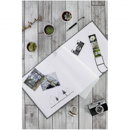 Hama Fine Art Jumbo-Album  30x30 80 weiße Seiten, grau       2782