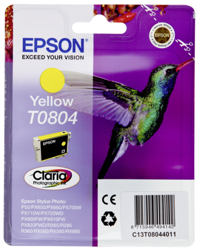 Epson Tintenpatrone yellow T 080                     T 0804