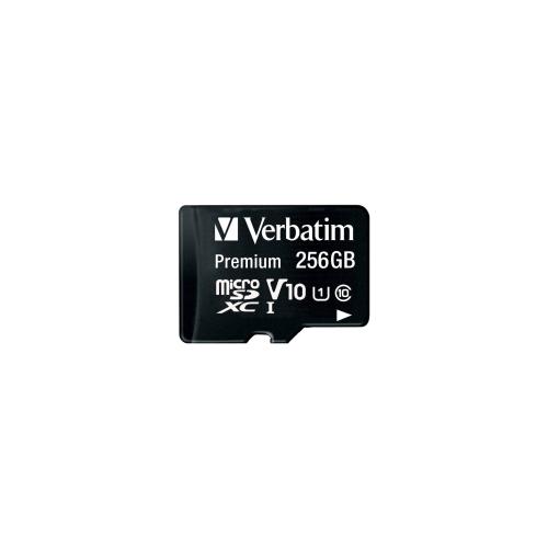 Verbatim microSDXC         256GB Class 10 UHS-I incl Adapter