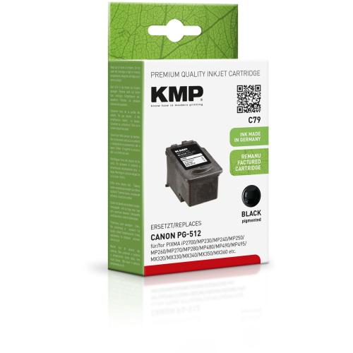 KMP C79 Tintenpatrone schwarz kompatibel mit Canon PG-512
