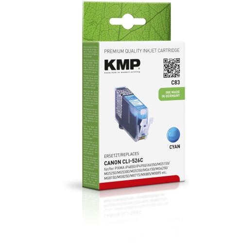 KMP C83 Tintenpatrone cyan kompatibel mit Canon CLI-526 C