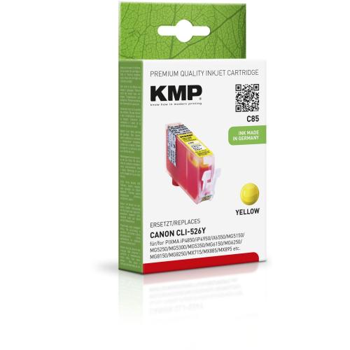 KMP C85 Tintenpatrone yellow kompatibel mit Canon CLI-526 Y