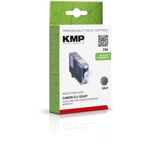 KMP C86 Tintenpatrone grau kompatibel mit Canon CLI-526 GY