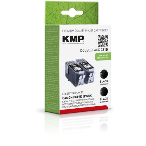 KMP C81D Tintenpatrone sw DP kompatibel m. Canon PGI-525 PGBK