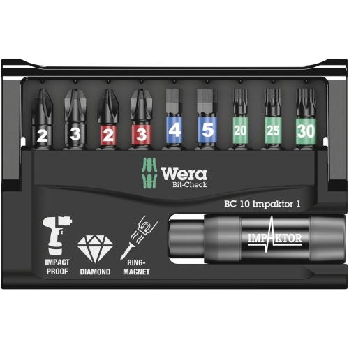 WERA Bit-Check 10 Impaktor 1 Bit-Sortiment