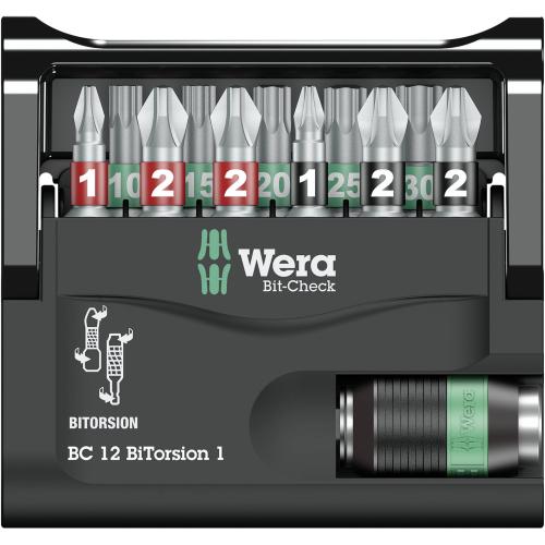 WERA Bit-Check 12 BiTorsion 1 Bits-Sortiment