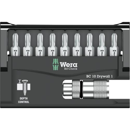 WERA Bit-Check 10 Drywall 1 Bits Sortiment