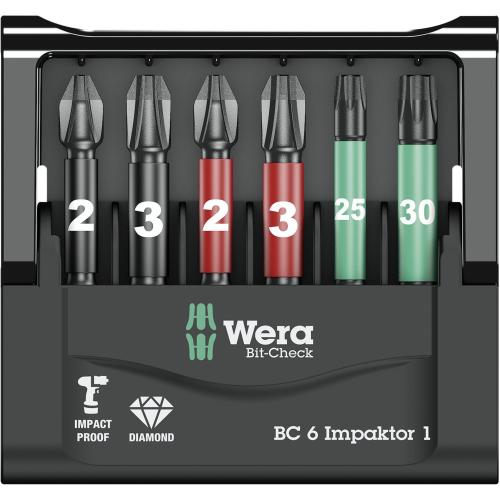 WERA Bit-Check 6 Impaktor 1 Bit-Sortiment