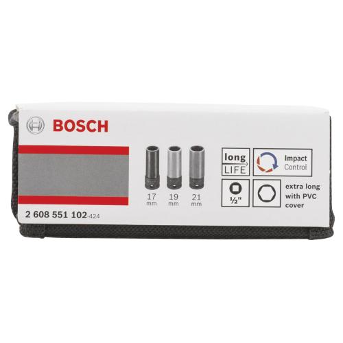 Bosch Steckschlüssel-Set 1/2" 3-tlg.