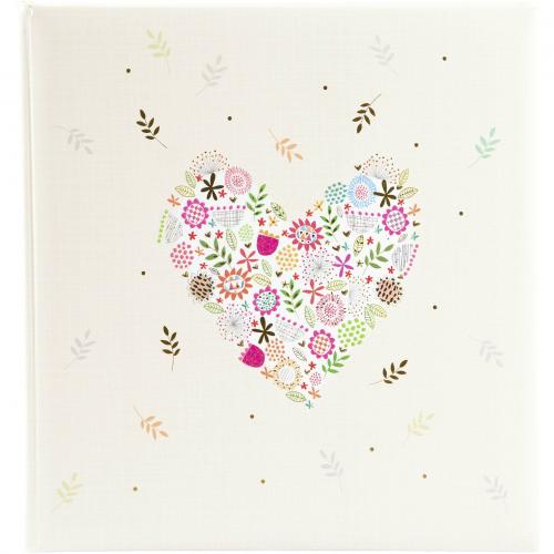Goldbuch Flowers in the Heart 30x31 60 weiße S. Hochzeit 08182