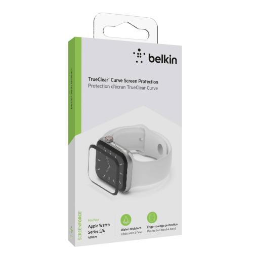 Belkin ScreenForce TrueCl. Curve Apple Watch 5/4 40mm OVG001zzBLK