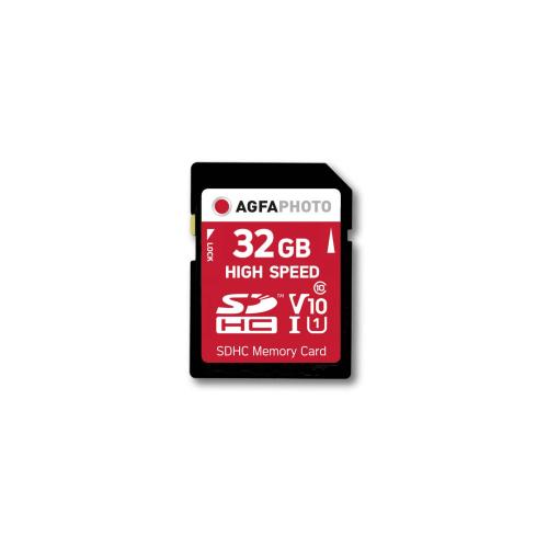 AgfaPhoto SDHC Karte        32GB High Speed Class 10 UHS I U1 V10